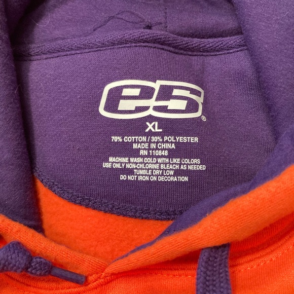 Clemson pullover sweatshirt with hood - Picture 3 of 3